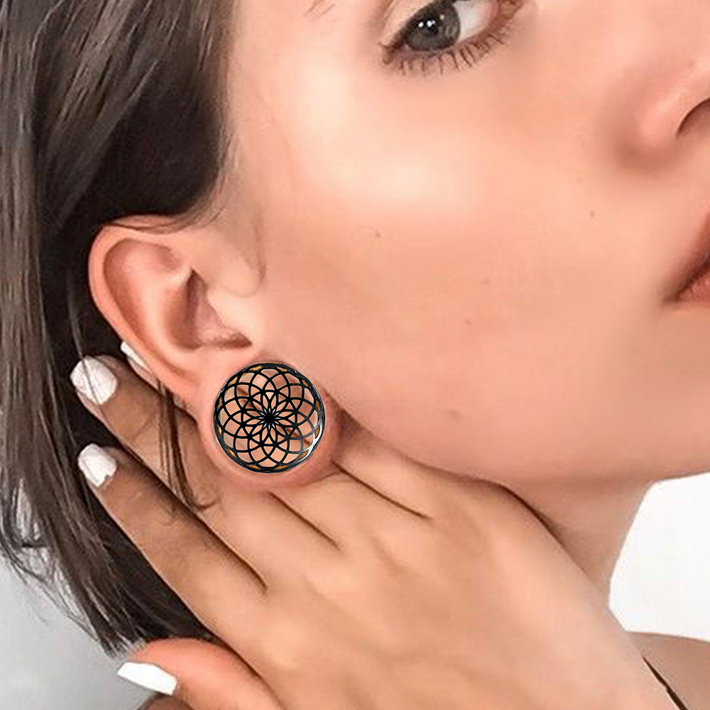 Vankula 2 peças de aço inoxidá - Body Jewelry Ear Gauges avaliação e preço