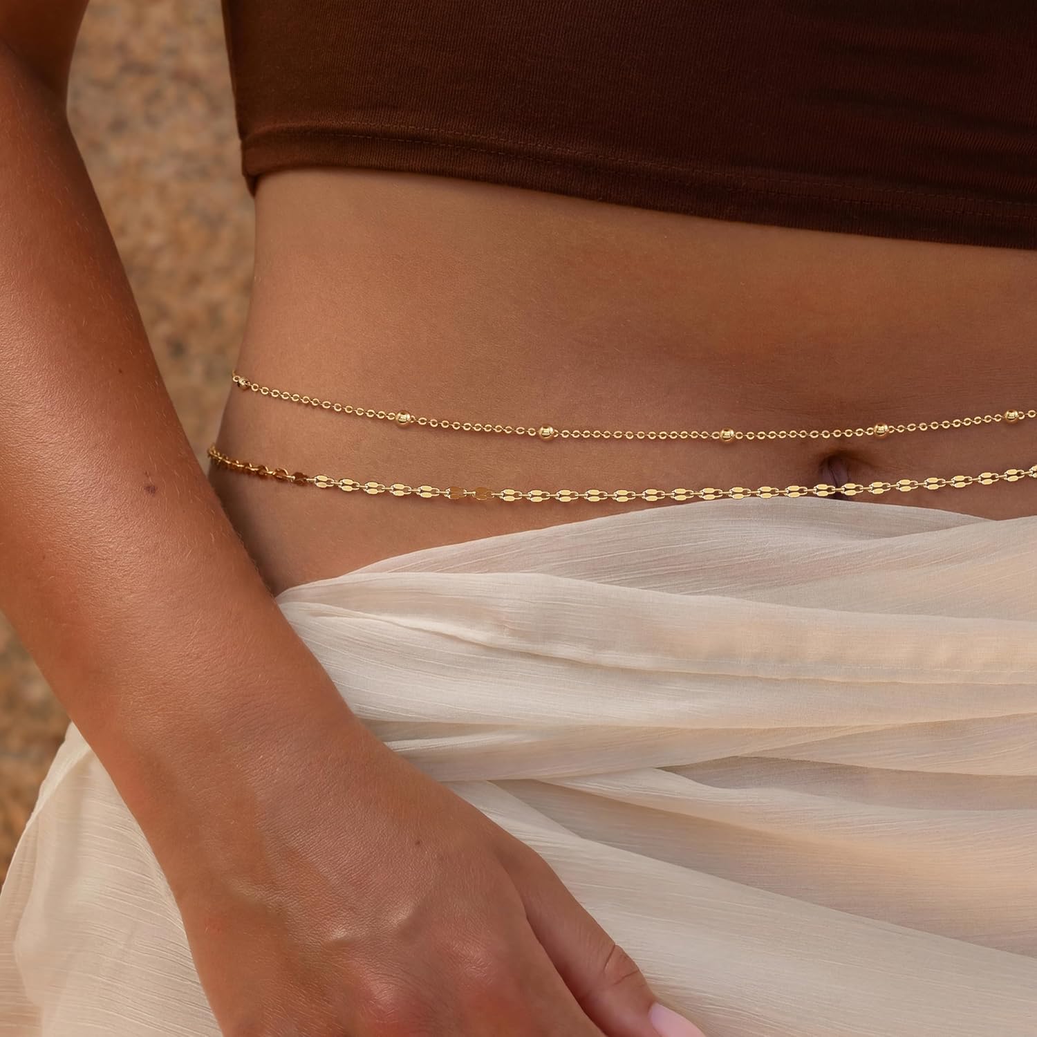 Cinto de Corrente Dourada 14K  - Qualiti Body Jewelry avaliação e preço