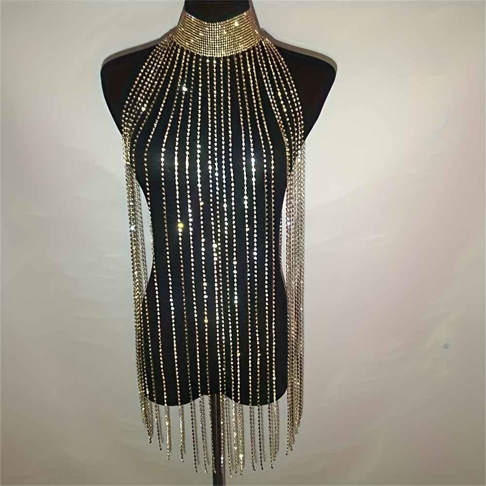 Sexy strass sutiã corpo corren - Body Jewelry Necklace avaliação e preço