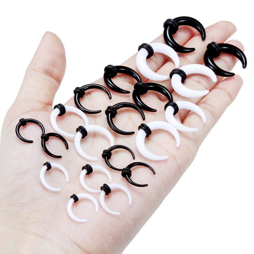 Anéis de septo grandes 14g 12g - Body Jewelry Ear Gauges avaliação e preço